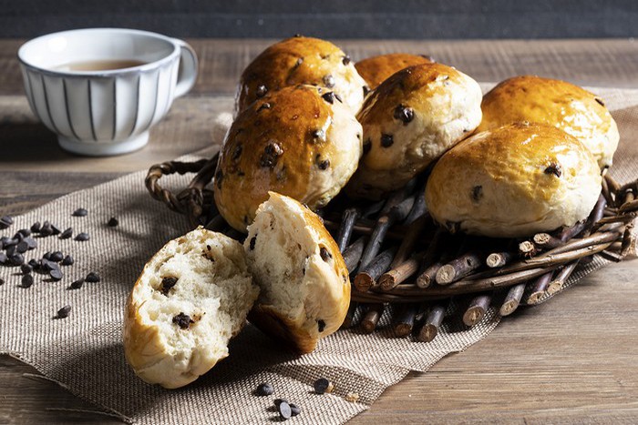 Brioches aux pépites de chocolat