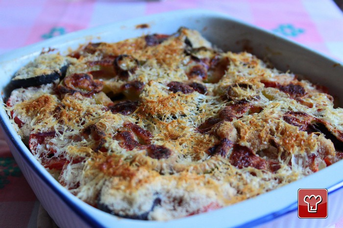 Gratin de pommes de terre aux légumes