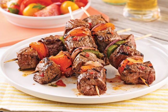 Brochettes de boeuf à l’italienne