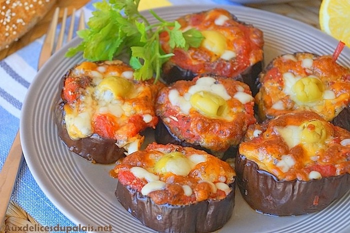 Aubergine façon pizza