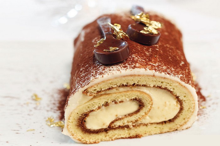 Bûche de noël façon tiramisu