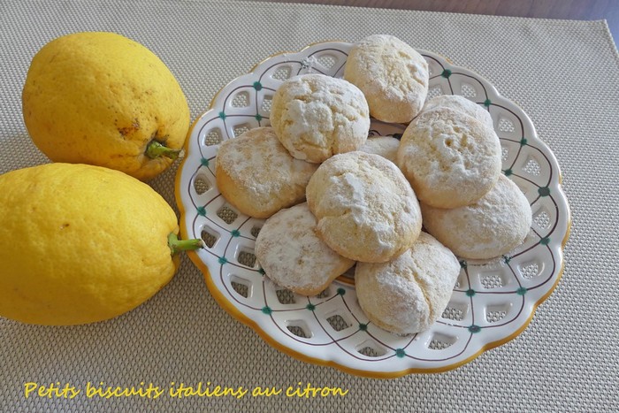 Petits biscuits italiens au citron