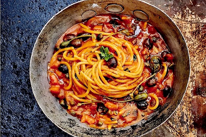 Spaghettis à la puttanesca