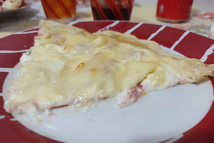 Focaccia au fromage et au jambon