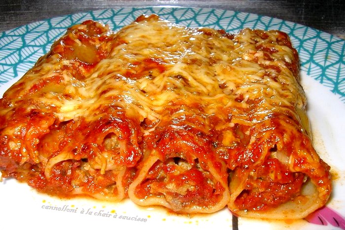 Cannelloni à la chair à saucisse