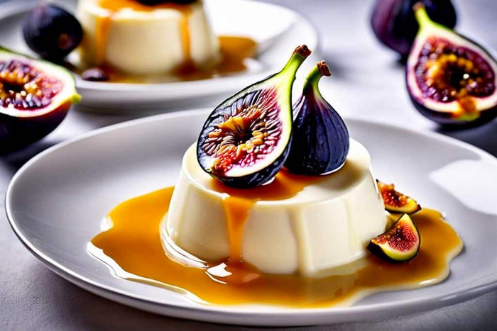 Panna cotta aux figues et vanille