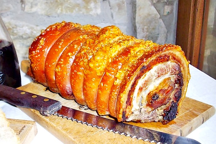 Porchetta typique d’Ombrie