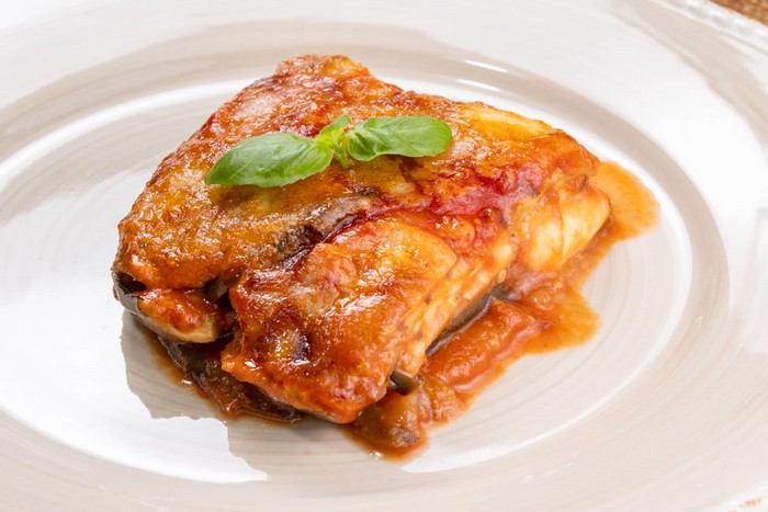Aubergine parmigiana au four