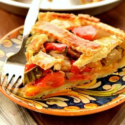 Tarte aux légumes aigre-douce