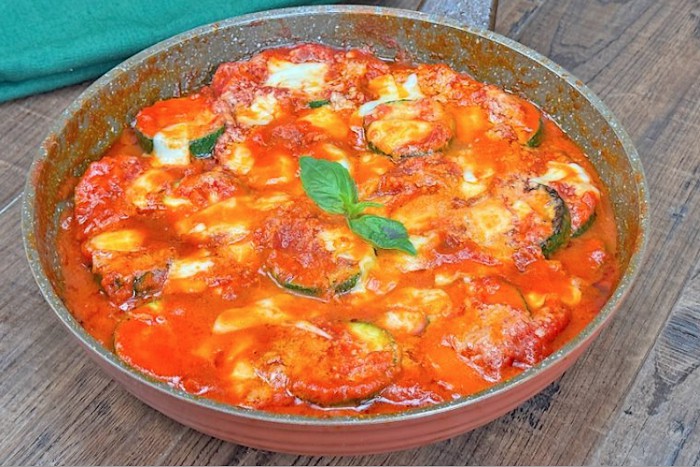 Courgettes à la pizzaiola