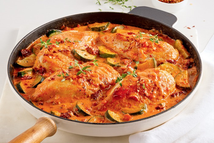 Poêlée de poulet à la Toscane