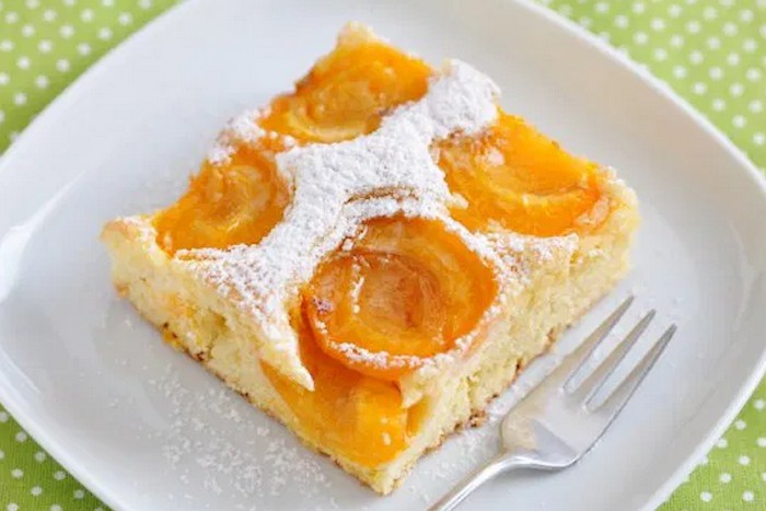 Gâteau à la ricotta et aux abricots