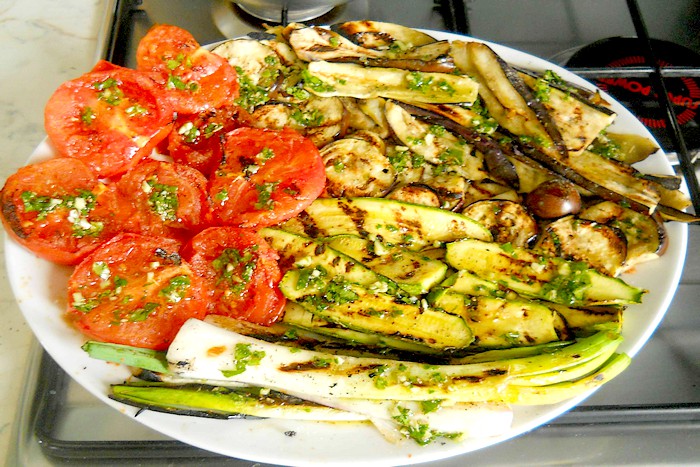 Mélange de légumes grillés