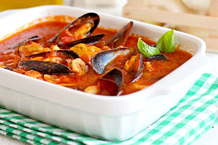 Sauce rouge aux fruits de mer