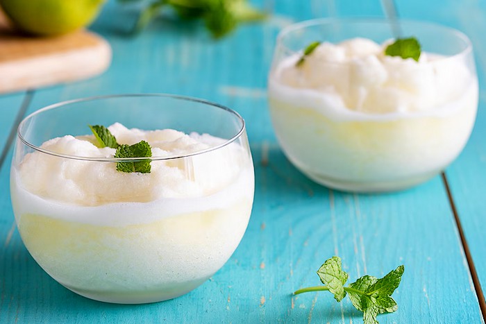 Sorbet au citron sans sorbetière