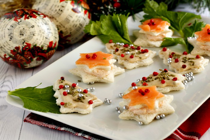 Apéritifs de Noël, canapés de Noël !