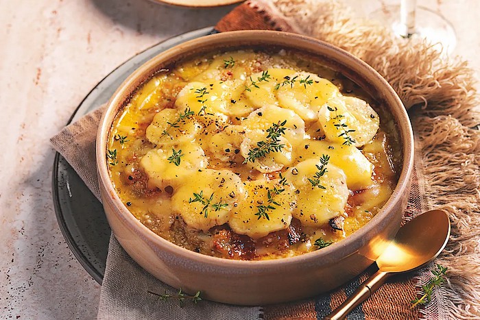 Clafoutis de topinambour gratiné