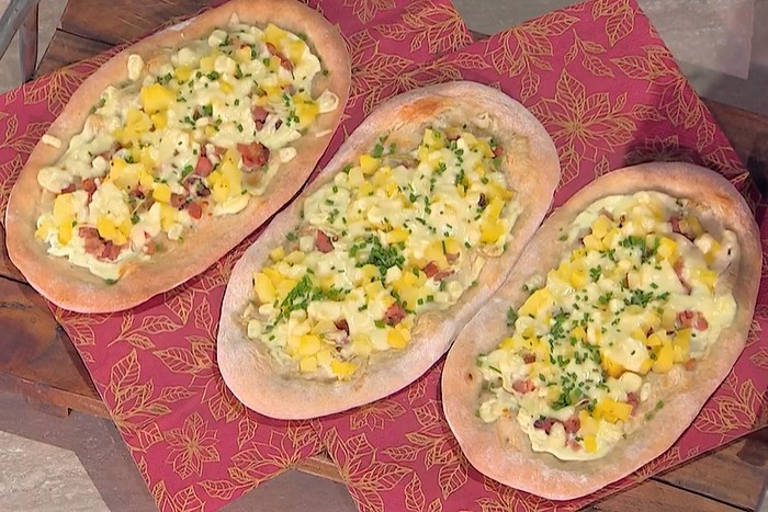 Pizzas des marchés de Noël.