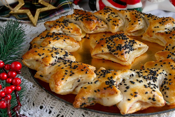 Couronne de Noël salée