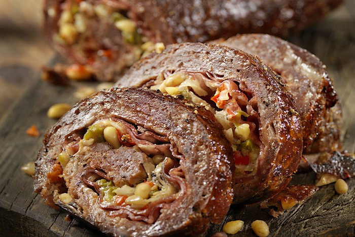 Pain de viande en roulade à l’italienne