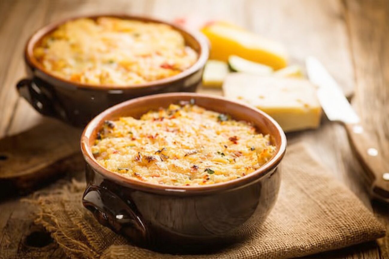 Flan de millet aux légumes