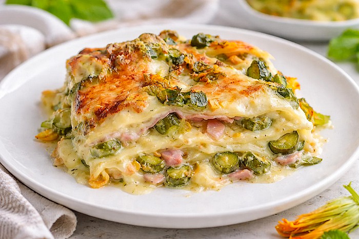 Lasagne blanche avec courgettes
