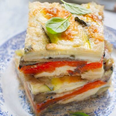 Tarte aux légumes savoureuse et filandreuse