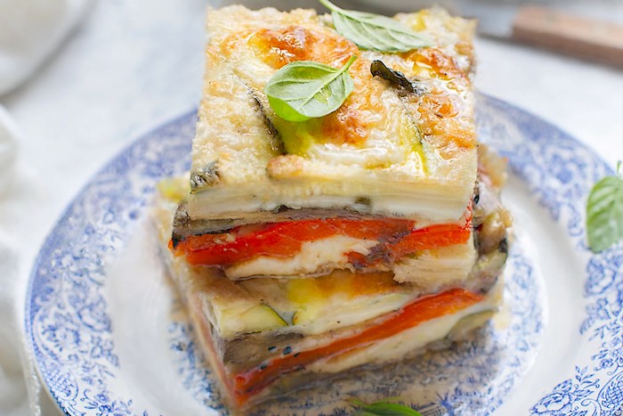 Tarte aux légumes savoureuse et filandreuse