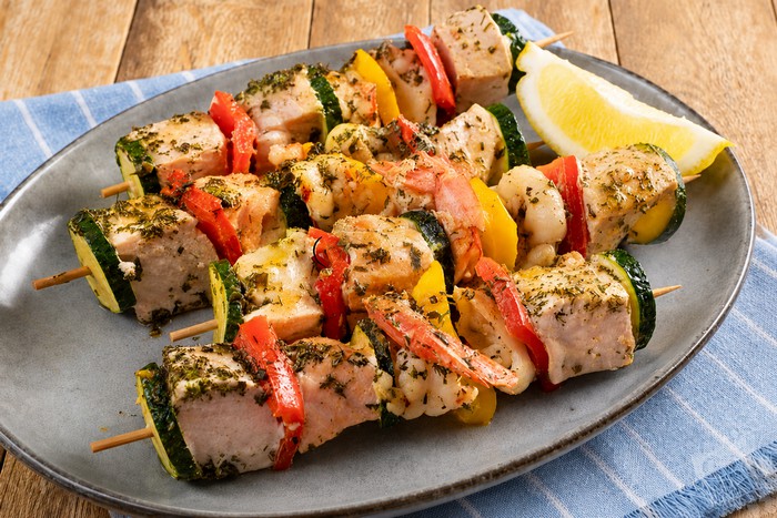 Brochettes de poisson