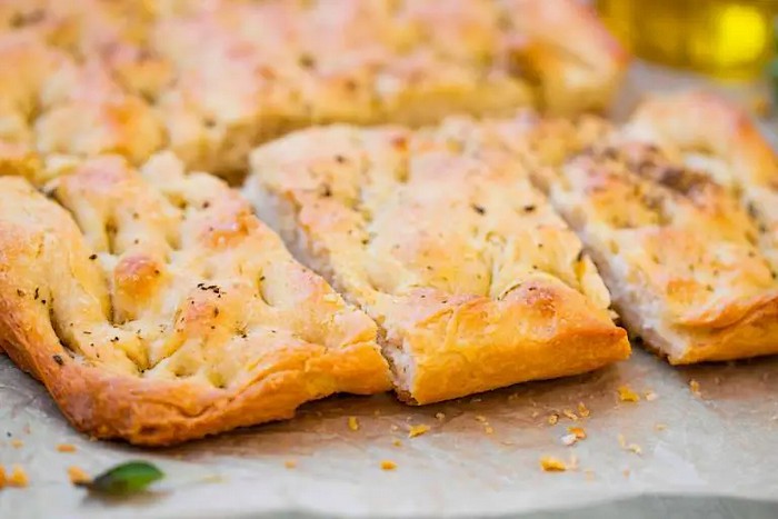 Focaccia sans levure