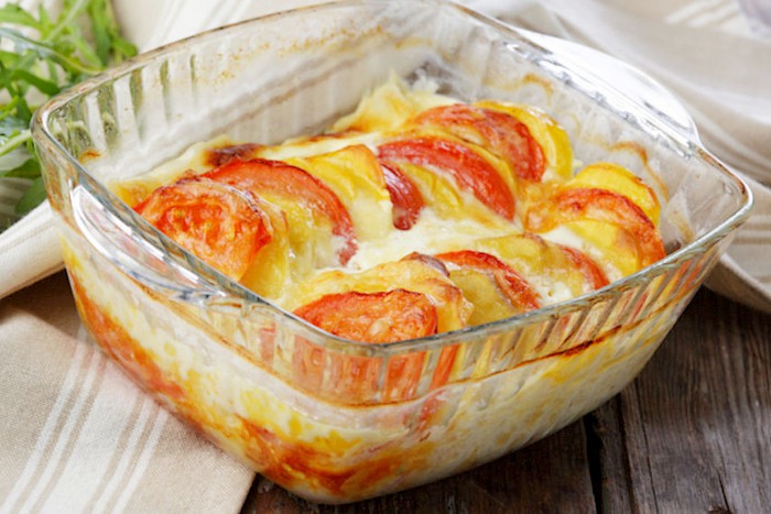 Gratin mozzarella et tomate