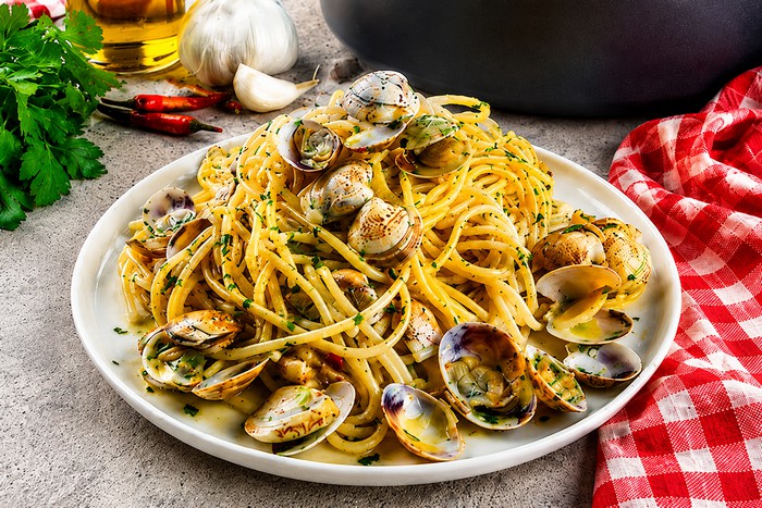 Spaghettis aux palourdes