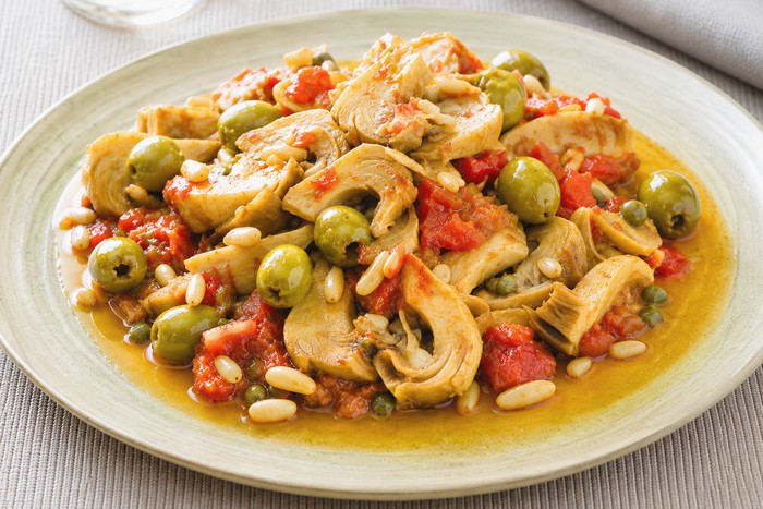Caponata aux artichauts