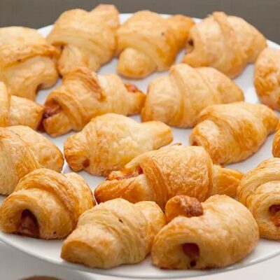 Mini croissants au jambon