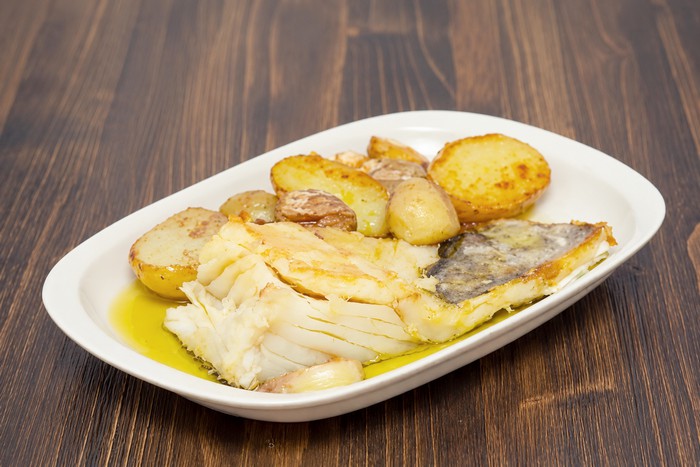 Morue à la Trentina avec pommes de terre