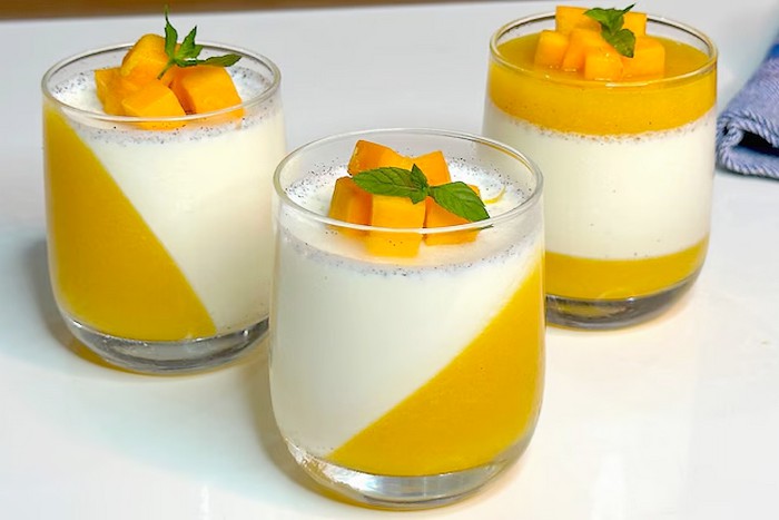Panna cotta pêche