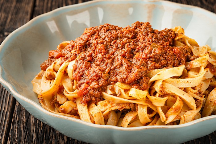 Tagliatelle à la sauce bolognaise
