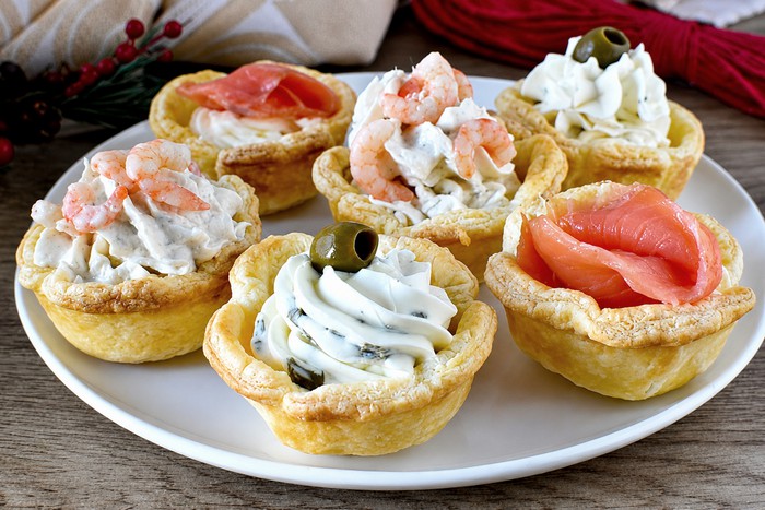 Paniers de pâtisserie salés