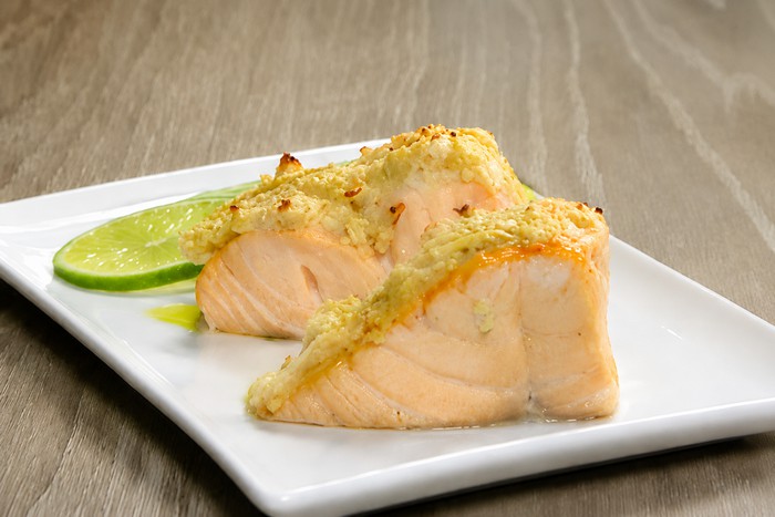 Saumon gratiné au gingembre
