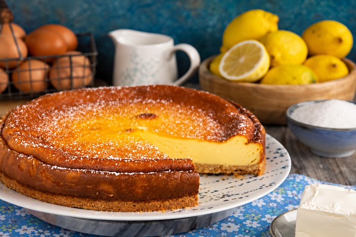 Gâteau à la robiola et au citron